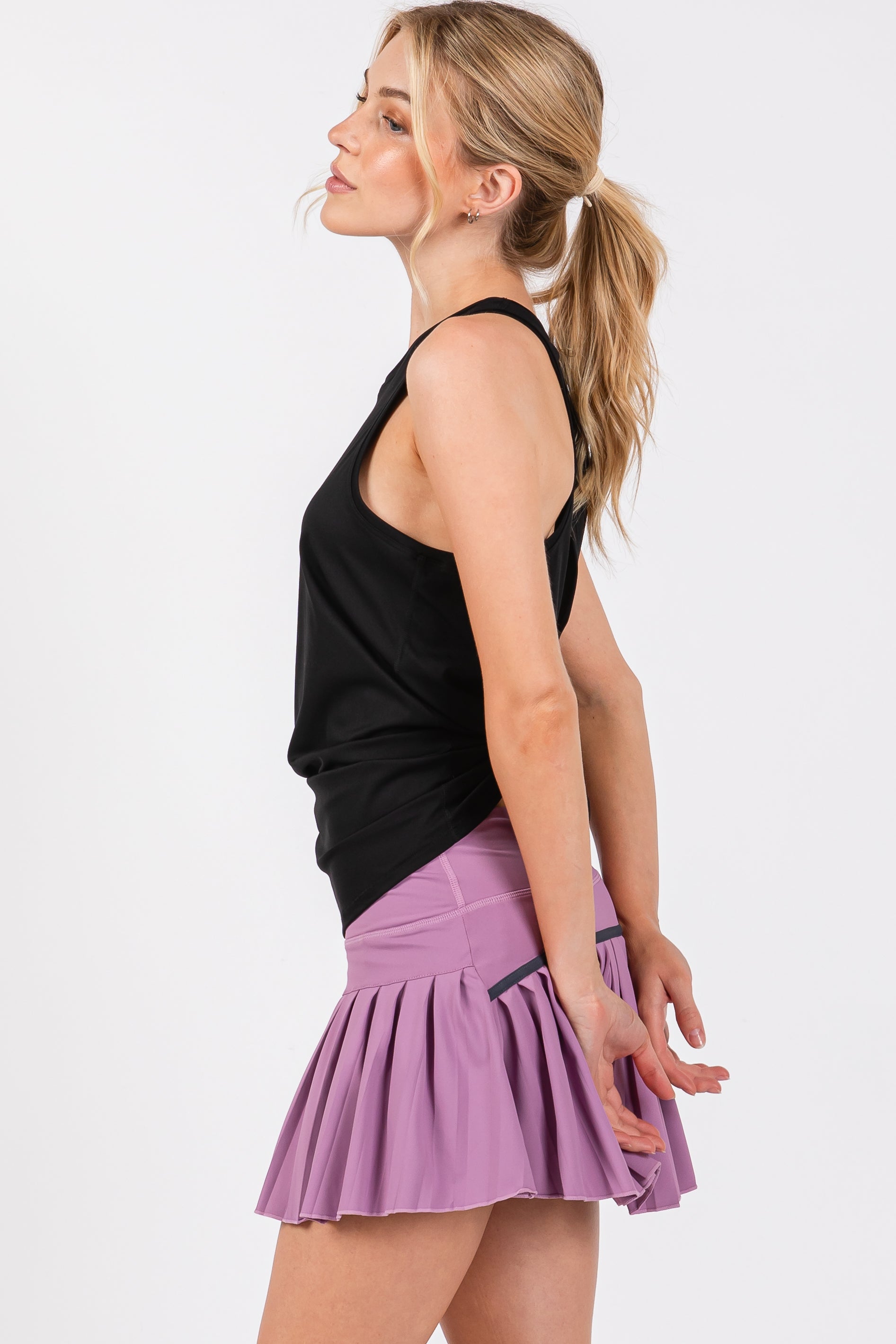 CRUSH black tie back tank