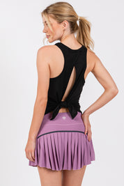 CRUSH black tie back tank