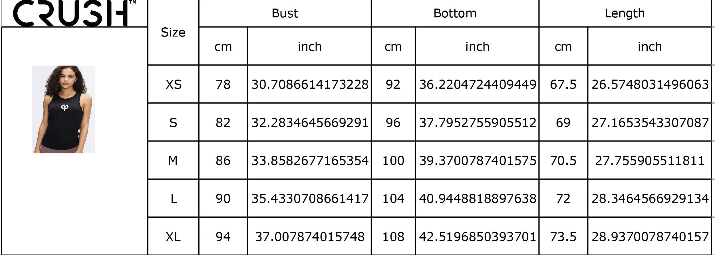 CRUSH black tie back tank