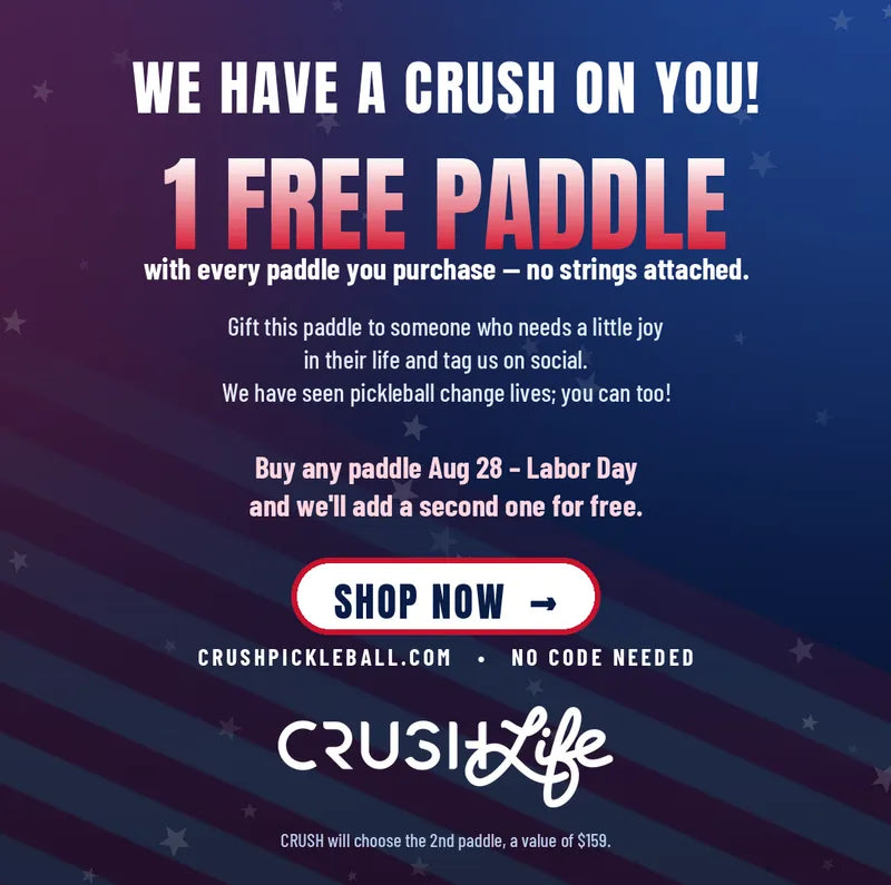 Buy any paddle from Aug 28 through Labor Day and get a second paddle free