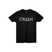CRUSH Camo Grey Logo Black Short Sleeved T-Shirt (unisex)